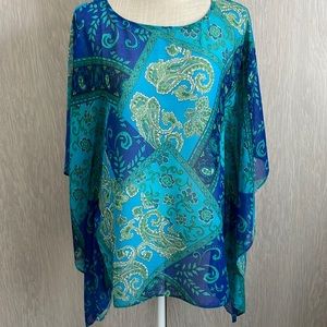 Susan Graver Sheer Batwing Top